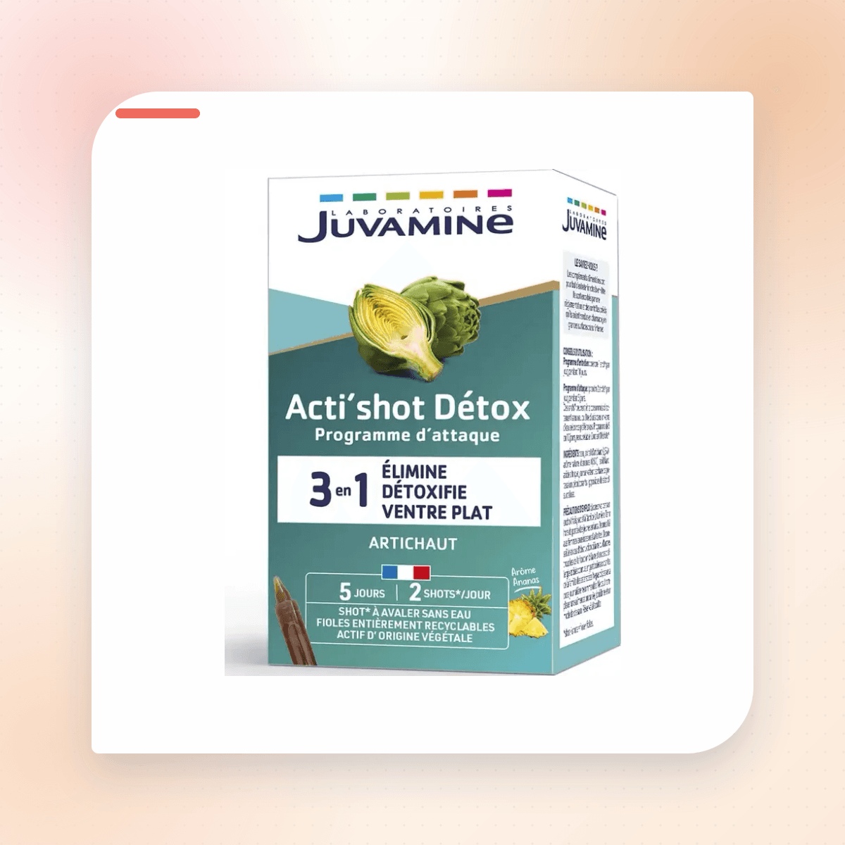 Juvamine Acti'Shot Détox 3-en-1